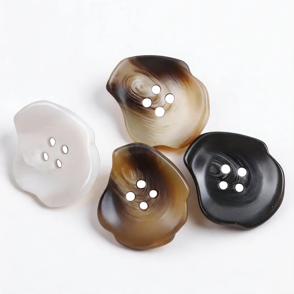 Irregular 4-Hole Resin Sewing Buttons