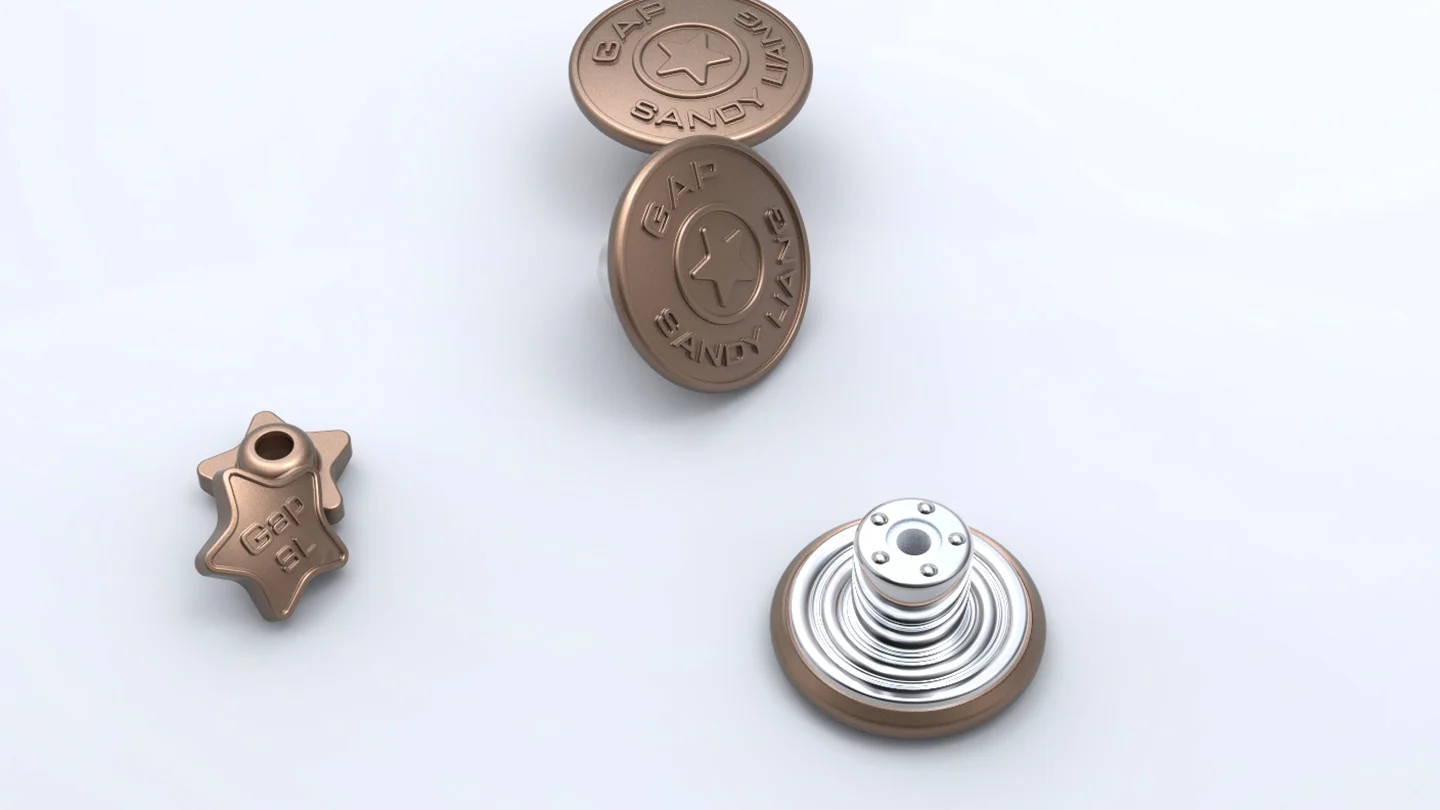 Customization of GAP Garment Jean Buttons