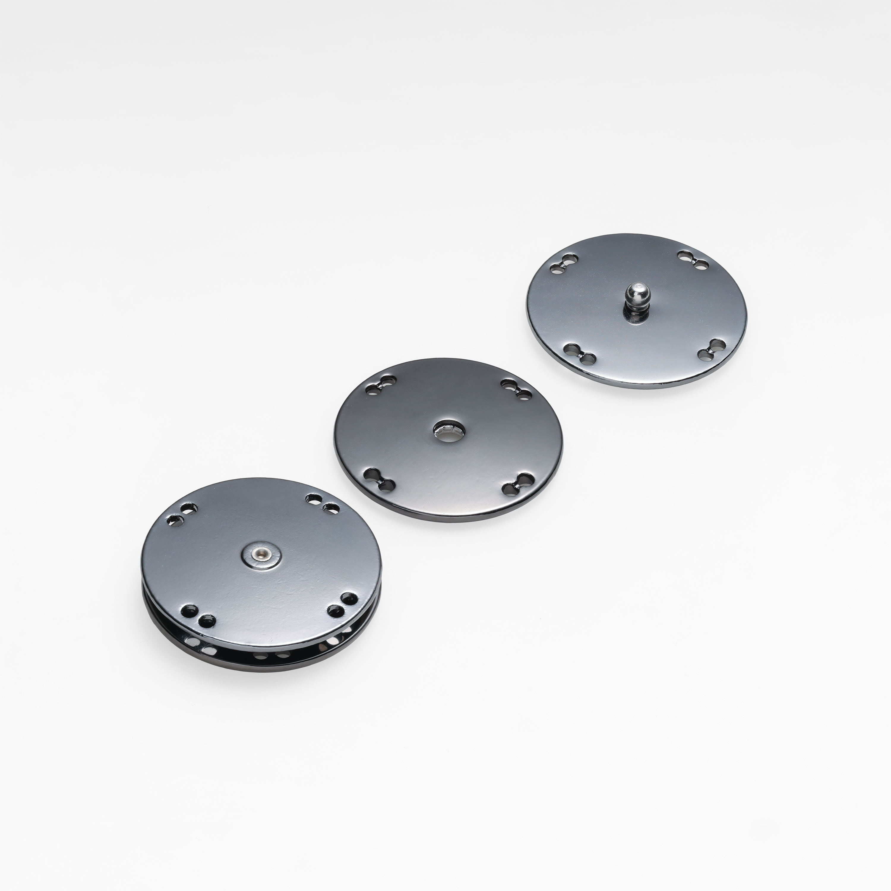 25MM八孔圆形合金啪钮