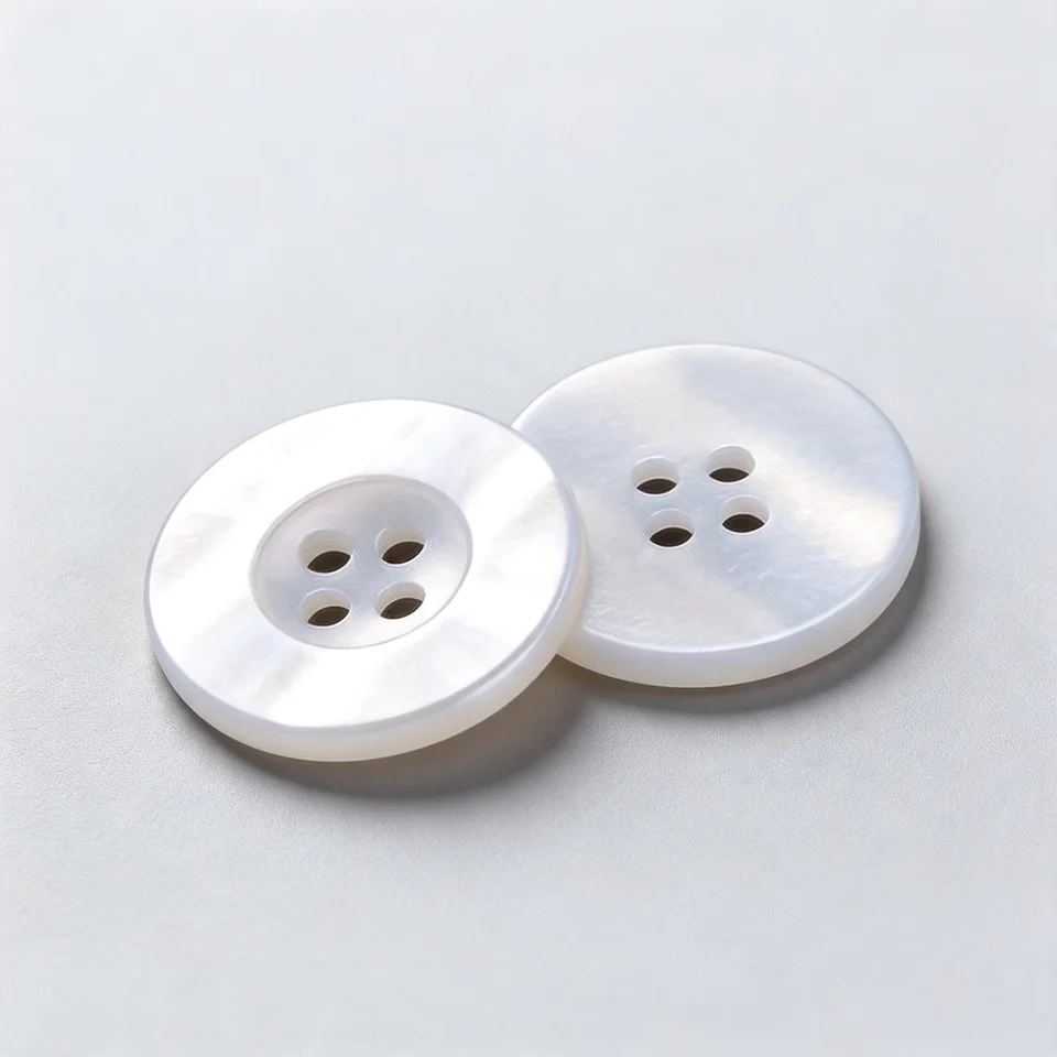 Wide Rim Round 4-Hole Resin Sewing Buttons