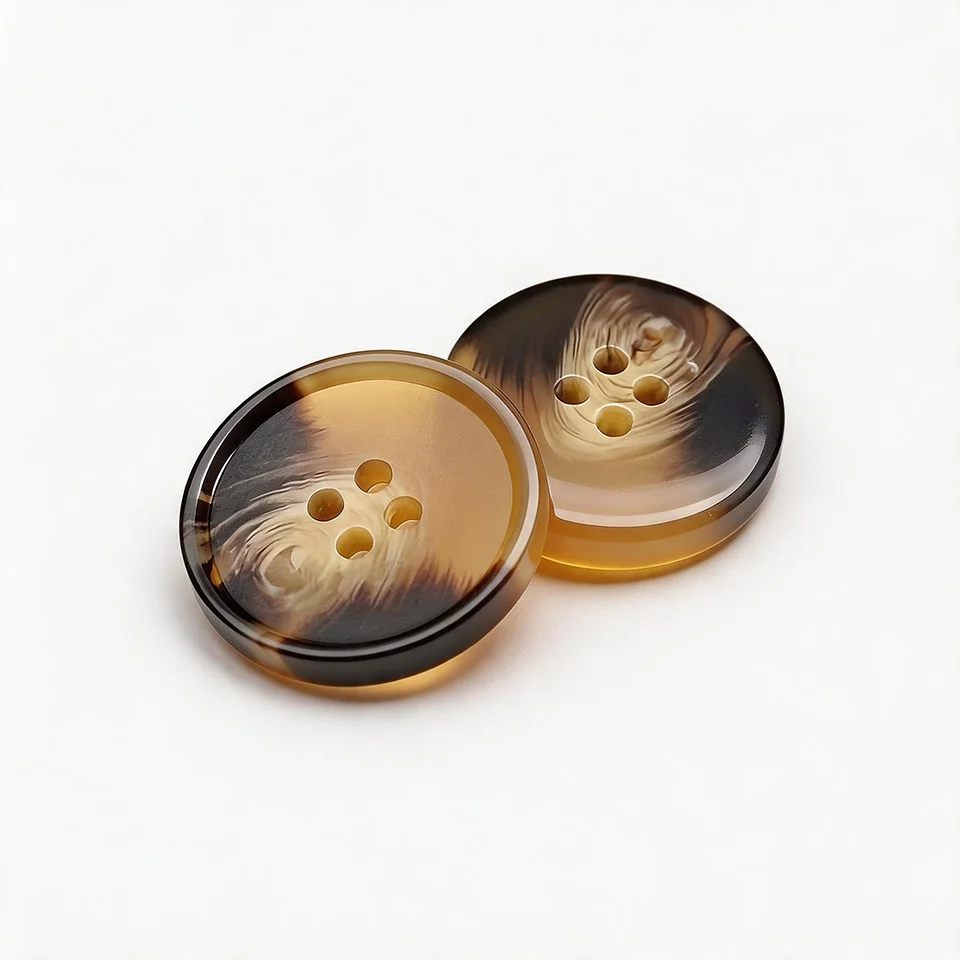 Narrow Rim Round 4-Hole Resin Sewing Buttons